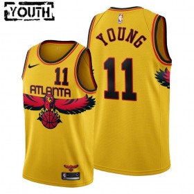 Dres Atlanta Hawks Trae Young 11 Nike 2021-22 City Edition Throwback 90s Swingman - Dječji